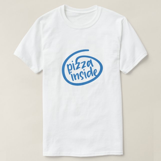 Pizza innen T-Shirt (Design vorne)