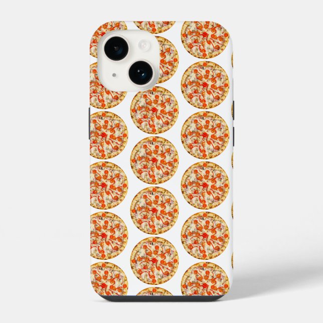 Pizza iPhone 14 Hülle (Rückseite)