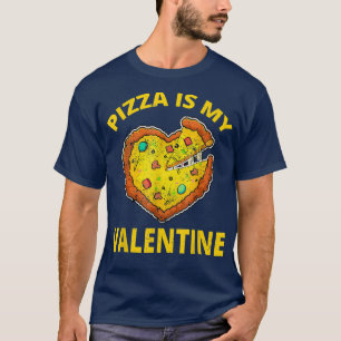 Pizza Is My Valentine Funny Valentines Day Boys Gi T-Shirt