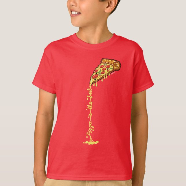 Pizza ist das Beste T-Shirt (Vorderseite)