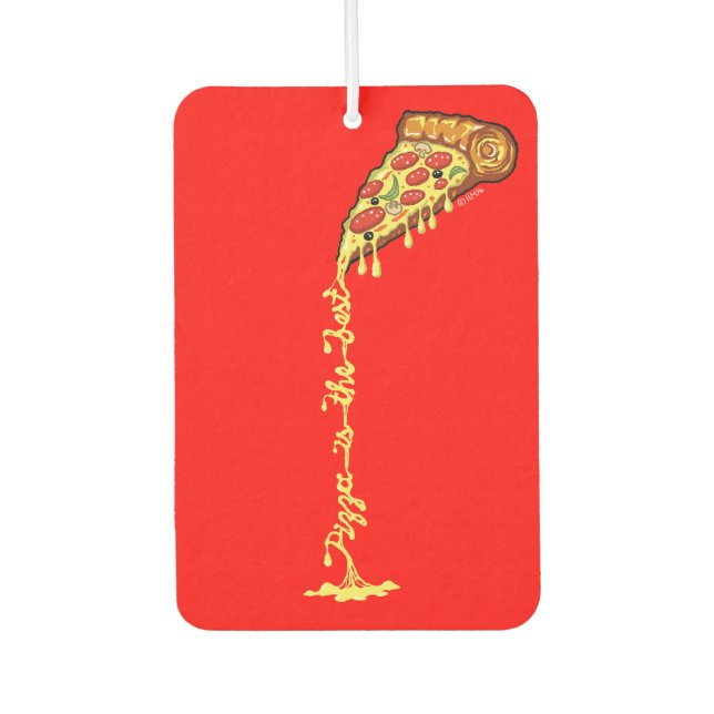Pizza ist die beste autolufterfrischer (Vorderseite)