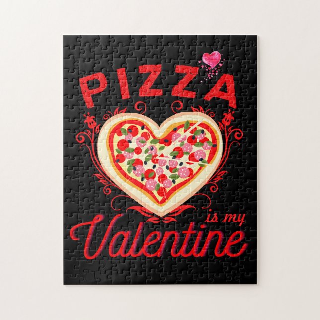 Pizza ist mein Valentiner Valentinstag (Vertikal)