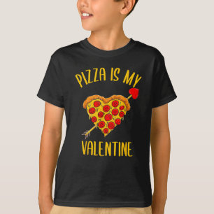 Pizza ist mein Valentinstag Funny Matching Liebe T-Shirt