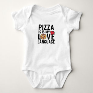 Pizza ist meine Liebe Baby Strampler
