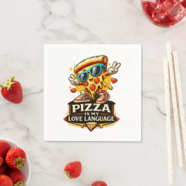 Pizza ist meine Liebe Lustiges Pizza-Liebhaber-Ges Serviette