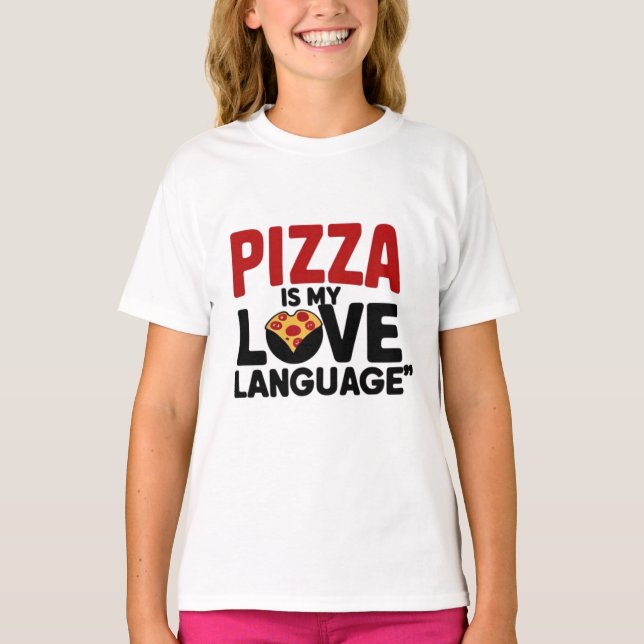 Pizza ist meine Liebe T-Shirt (Vorderseite)