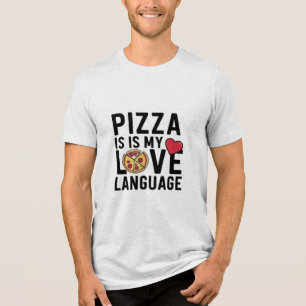 Pizza ist meine Liebe Tri-Blend Shirt