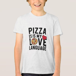 Pizza ist meine Liebe Tri-Blend Shirt