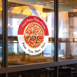 Pizza Italian Restaurant Themenfenster Klammer Dec Fensteraufkleber