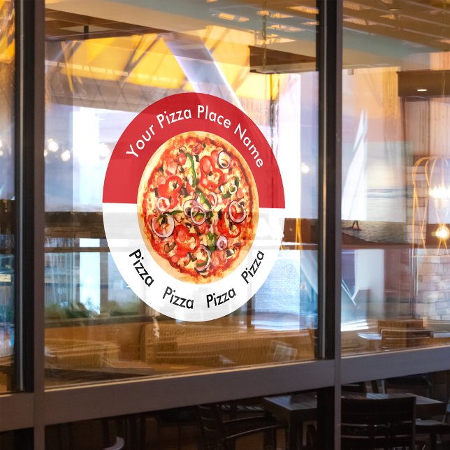 Pizza Italian Restaurant Themenfenster Klammer Dec Fensteraufkleber (Von Creator hochgeladen)