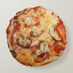 Pizza Italian Theme Rundes Kissen
