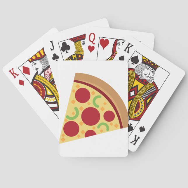 Pizza-Karte Spielkarten (Rückseite)