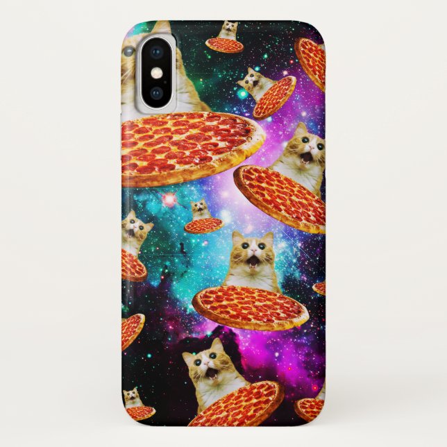Pizza-Katze Case-Mate iPhone Hülle (Rückseite)