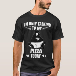 Pizza Katze Ich Rede Nur Mit Ananas-Pizza Lustig T-Shirt
