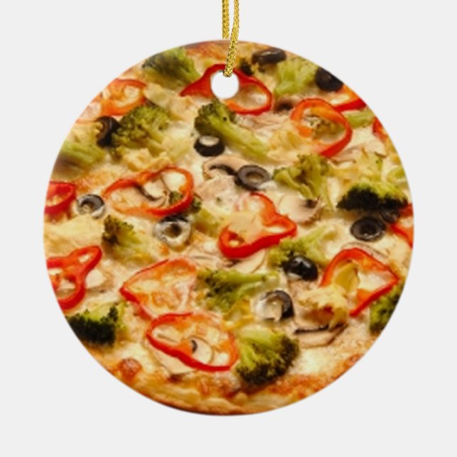 Pizza Keramikornament (Vorne)