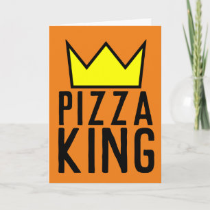 PIZZA KING CARTE DE SALUT D'ANNIVERSAIRE