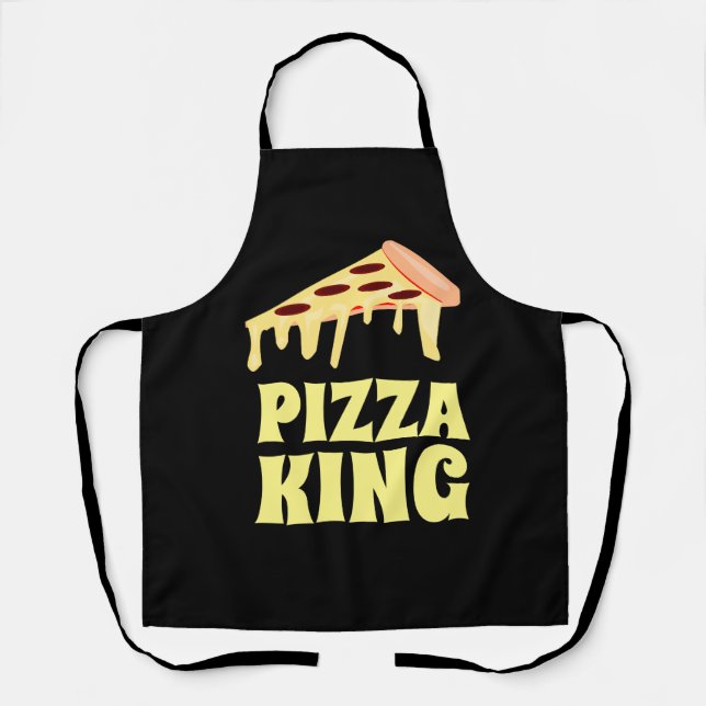 PIZZA KING VATER FUNNY APRON SCHÜRZE (Vorderseite)
