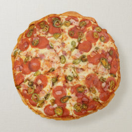 Pizza-Kissen - runder Pizza-Wurf Rundes Kissen