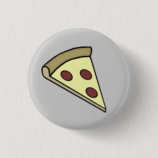 Pizza-Knopf Button (Vorderseite)