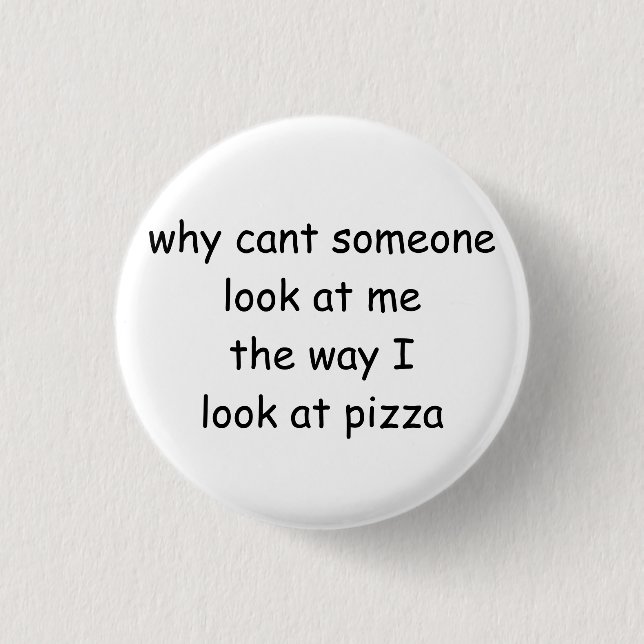 Pizza-Knopf Button (Vorderseite)