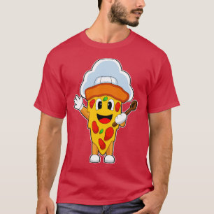 Pizza Koch Kochlöffel T-Shirt