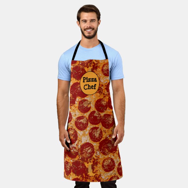 Pizza Koch Schürze (Getragen)