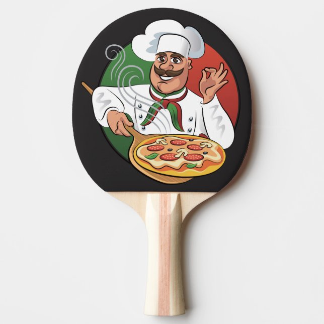 Pizza Koch Tischtennis Schläger (Vorderseite)