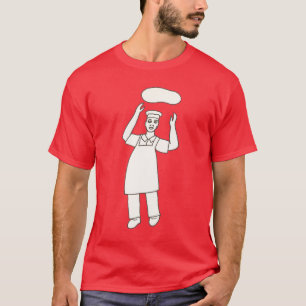 Pizza Koch Tossing Teig in Air Shirts