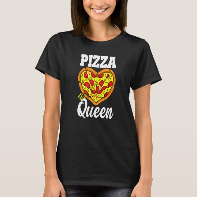 Pizza-Königin  Pizzachef T-Shirt (Vorderseite)