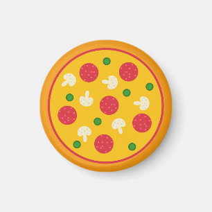 Pizza-Kuchen Magnet