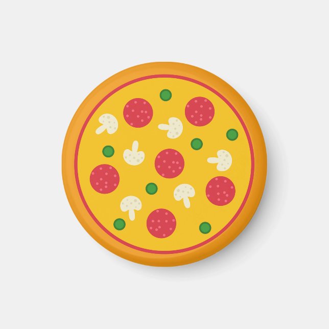 Pizza-Kuchen Magnet (Vorne)