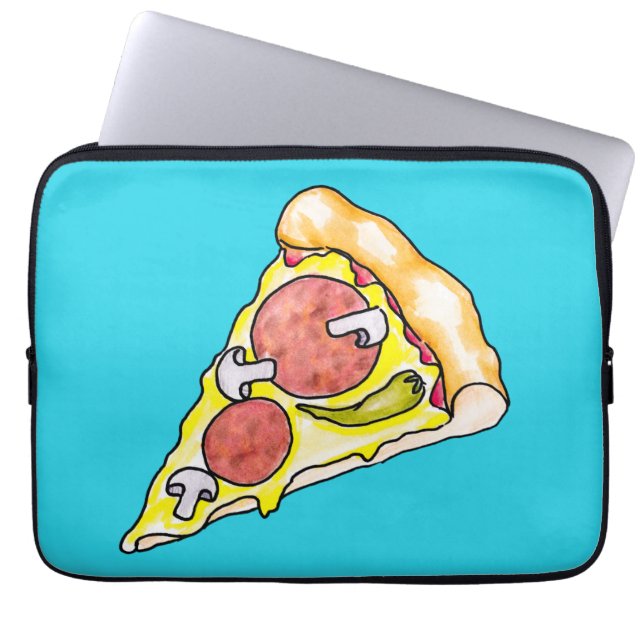 Pizza Laptopschutzhülle (Vorderseite)