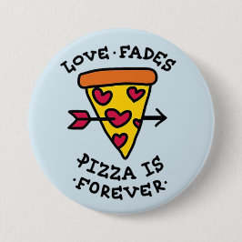 Pizza-Liebe Button
