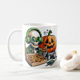 Pizza-liebendes Skelett: Gaming, Käseüberladung Kaffeetasse