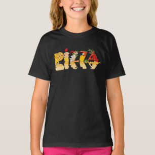 Pizza-Liebhaber-Bestandteil-lustiger T-Shirt