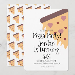 Pizza-Liebhaber Foodie-Party-Käse-Scheibe Geburtst Einladung