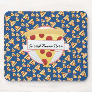 Pizza-Liebhaber-kundengerechtes Monogramm Mousepad