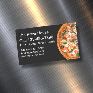 Pizza-Liefergeschäft-Magnete Magnetische Visitenkarte