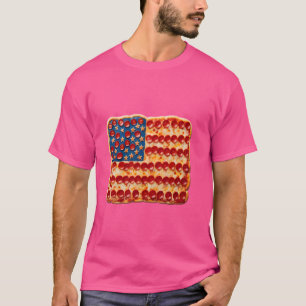 Pizza Lover American Flag 4. Juli Patriotic Fo T-Shirt