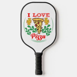 Pizza Lover Fun Design for Food Fanatics Pickleball Schläger