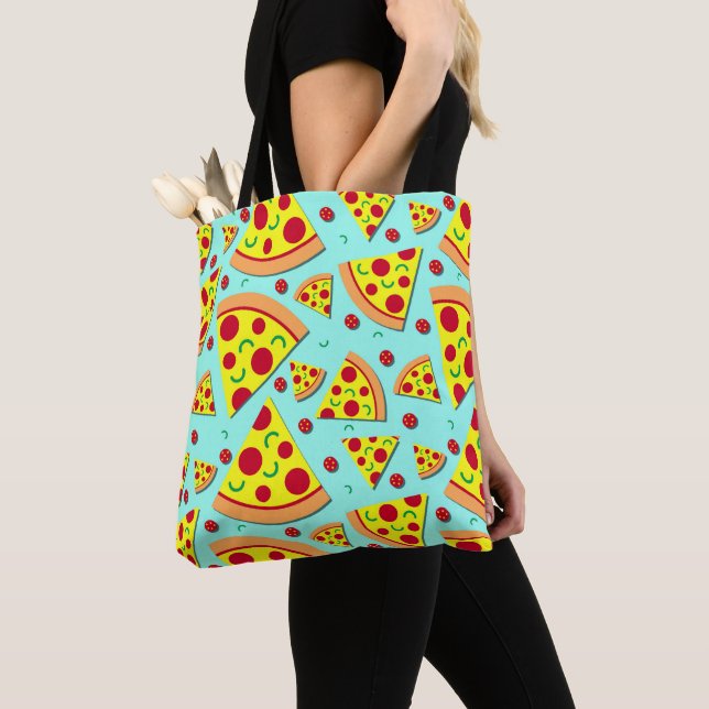 Pizza Lover Scheiben von Pepperoni Print Tasche (Von Nahem)