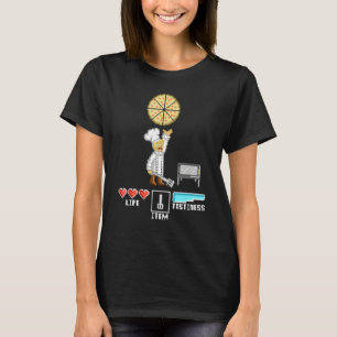 Pizza Maker Koch Pixel 8 Bits Retro-Spielekonsole T-Shirt