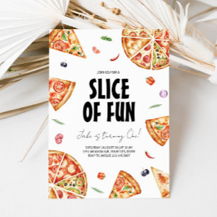 Pizza Making Anniversaire Fête Invitation