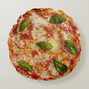 pizza Margherita avec coussin de nouveauté feuille