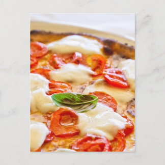Pizza Margherita Postkarte