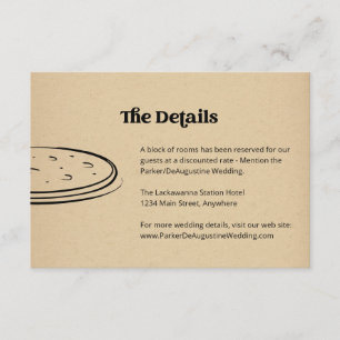Pizza Mariage Informations Détails Carte de boîtie