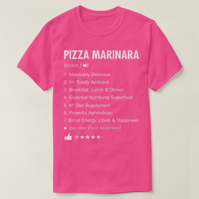 Pizza Marinara Definition bedeutet Funny  T-Shirt (Design vorne)