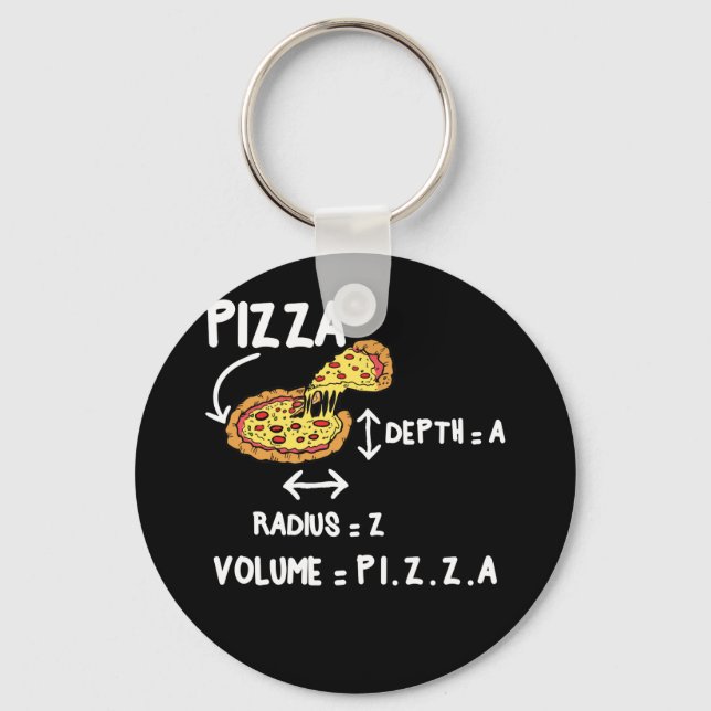Pizza Math Circle Mathmatics Formeln Schlüsselanhänger (Vorderseite)