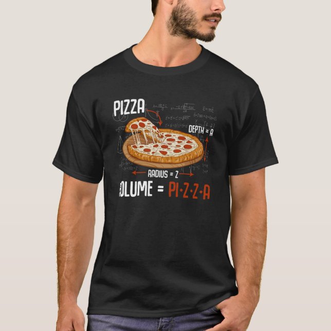 Pizza Mathematics Formula Physics Science Feinschm T-Shirt (Vorderseite)