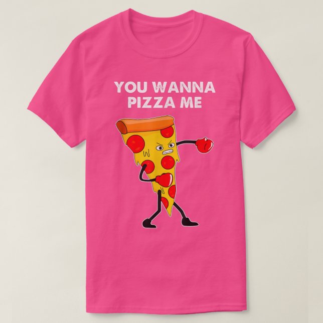Pizza Me Funny Grumpy Booking Pizza Zitat T-Shirt (Design vorne)